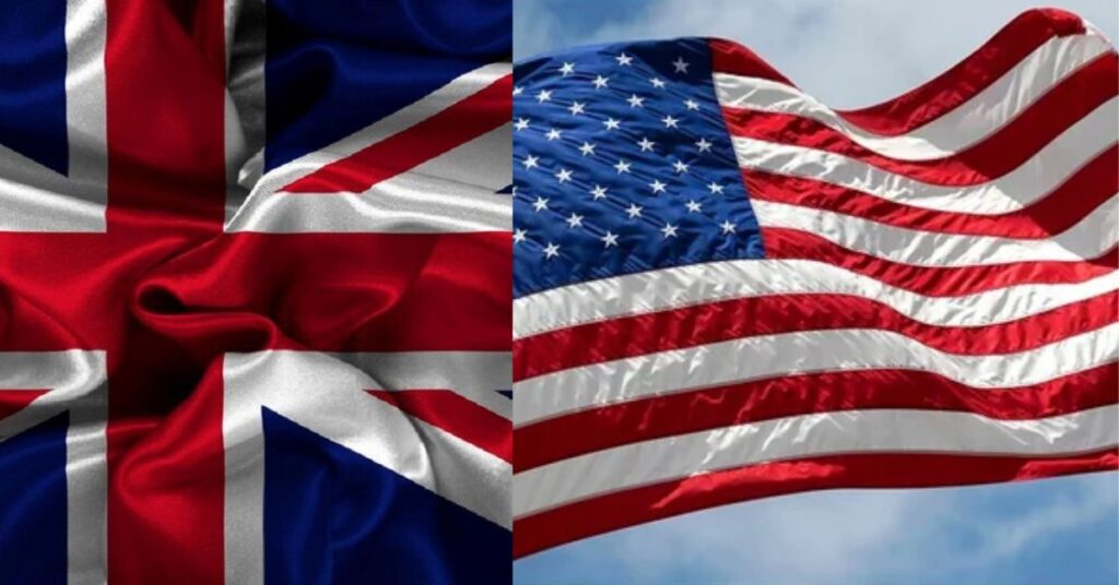 in British english in American english